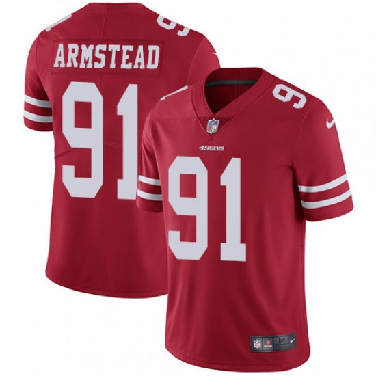 Men's San Francisco 49ers Arik Armstead Limited Player Jersey Red