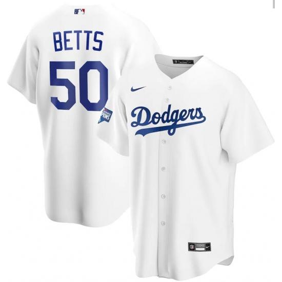 Youth Los Angeles Dodgers Mookie Betts Cool Base Replica Jersey White